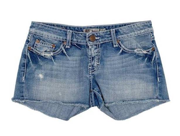 BKE  Denim Women's Madison Jean Shorts Distressed Cutoff Low Rise Cotton Size 27