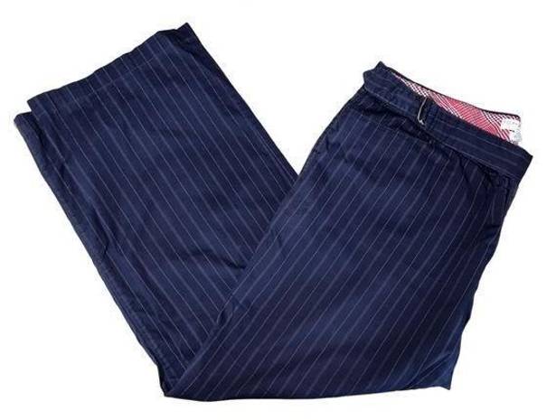 Tommy Hilfiger  Women’s Navy Pinstripe‎ Wide Leg Dress Pants Size 22