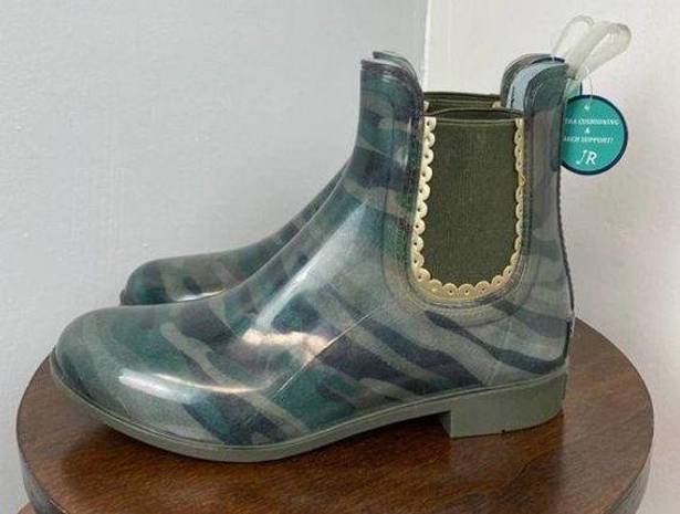 Jack Rogers NWT  Camo Sallie Print Rainboot Rain Boot Sz 8