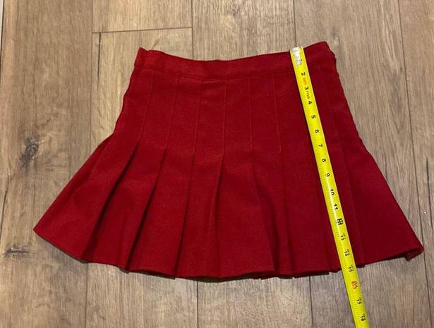 Red Cheer Skirt M Size M