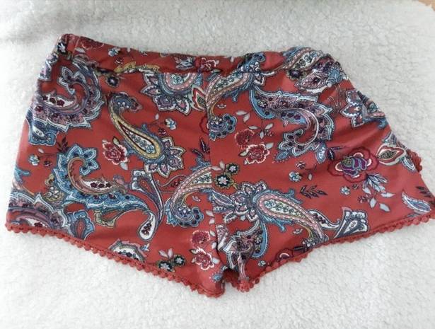 Eye Candy  multicolored paisley shorts