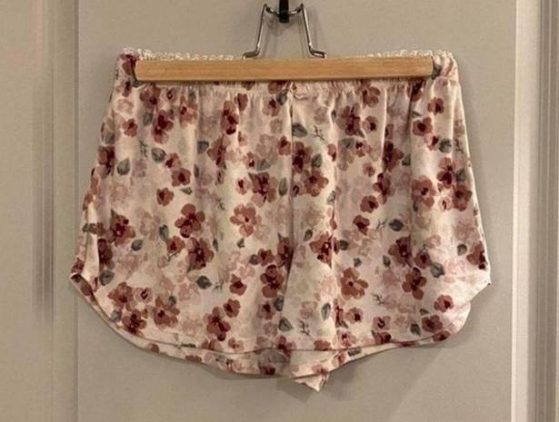 Marilyn Monroe Pink Floral Pajama Shorts