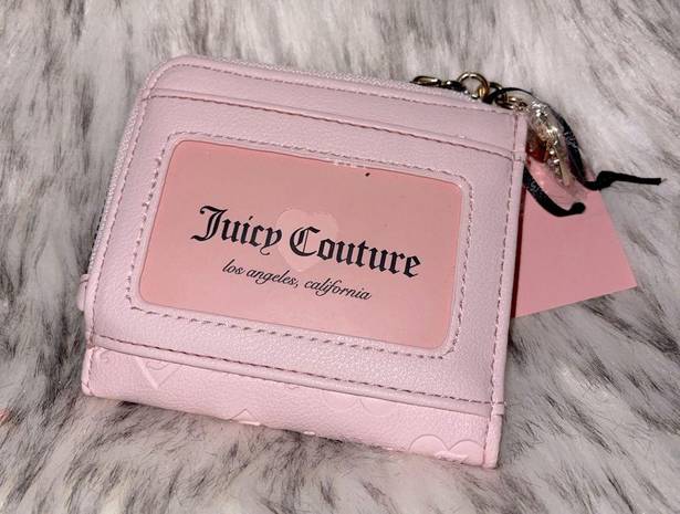 Juicy Couture NEW  POWDER BLUSH UPGRADE U L-ZIP CARD CASE WALLET