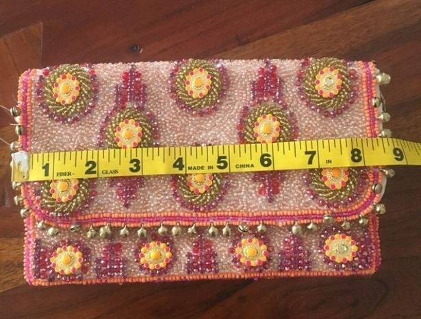 Anthropologie  Beaded Bali Clutch