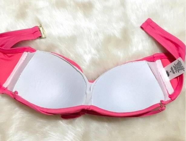 Mossimo Supply Co Watermelon Pink Twist Bikini Top