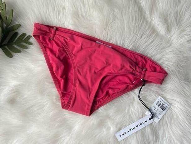 Robin Piccone  Pink BIkini bottoms NWT Luca Pink Punch Size Large