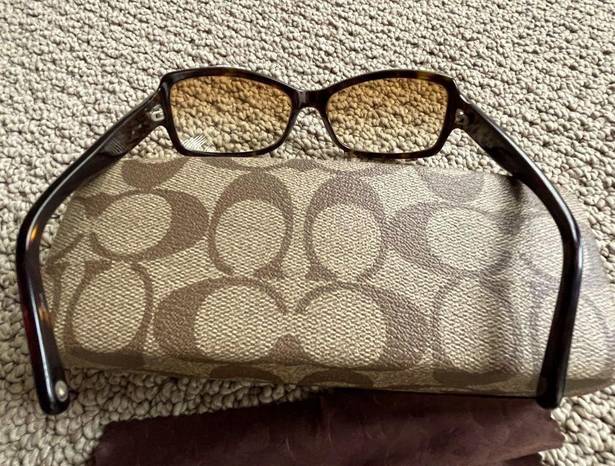 Coach Chelsea Sunglasses in Tortoise Brown with Case