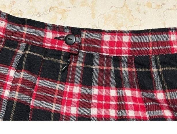 Ny Collection Vintage  Women's Plaid Migi‎ Skirt Black Size Petite Medium EUC