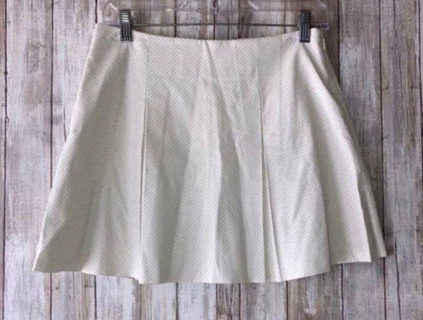 BCBGeneration NWT BCBG White Faux Leather Skirt