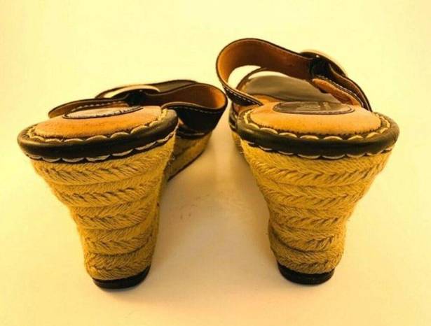 Born concept  Wedges Espadrilles‎ Platform Womens Size 8M Double Straps Bl…