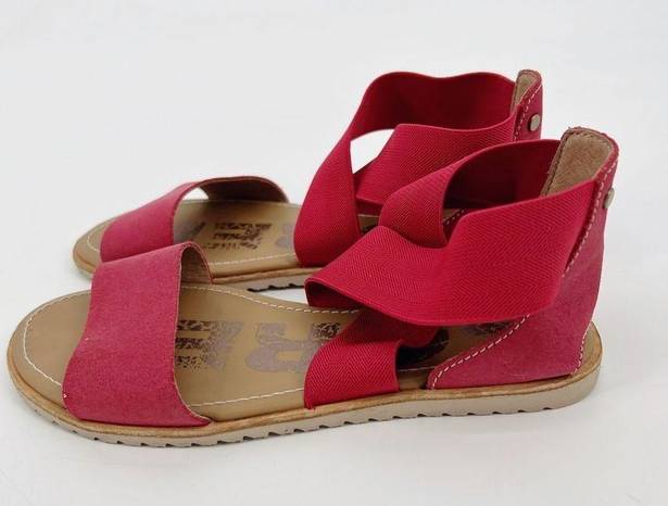 Sorel  Ella Red Pink Strap Sandals 6.5