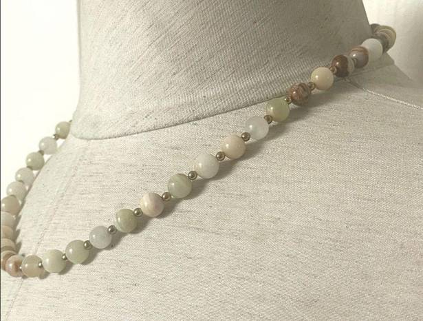Onyx Green  natural stone necklace