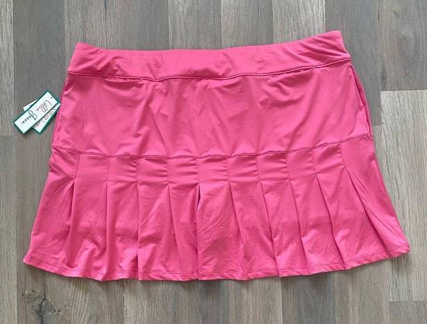 Edge Lillie Green Womens Skort Skirt Size XL Scallop  Sporty Athletic GolfPockets