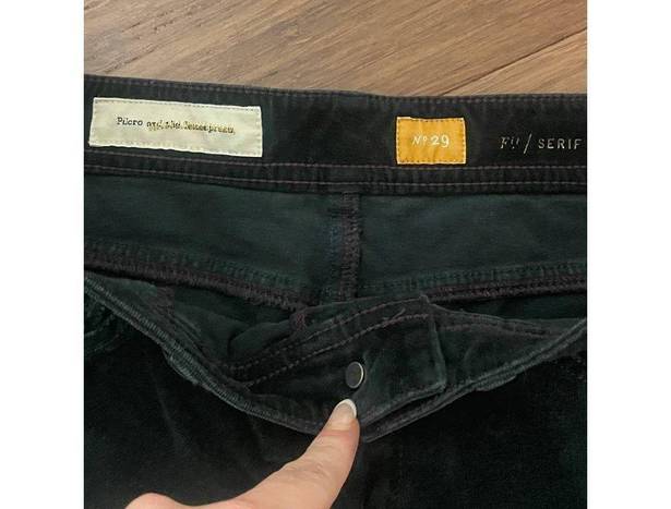 Pilcro  Dark Green Skinny Corduroy Fit Jeans