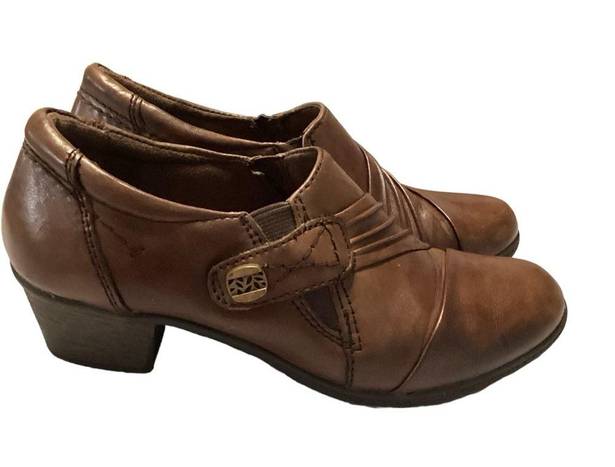 Earth Origins  Brown Leather Womens Size 7.5 Comfort mocasines