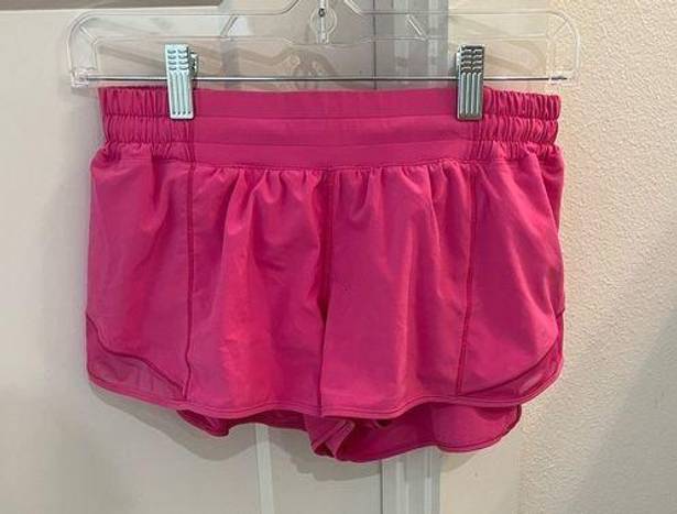 Lululemon  Hot Pink Hotty Hot Shorts length 2.5 SIZE 8