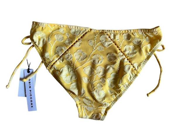 Robin Piccone  women's Sadie marigold Bikini Bottom Large NEW $66