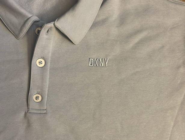 DKNY Women’s  Sport light blue‎ cozy cropped collared sweatshirt size large