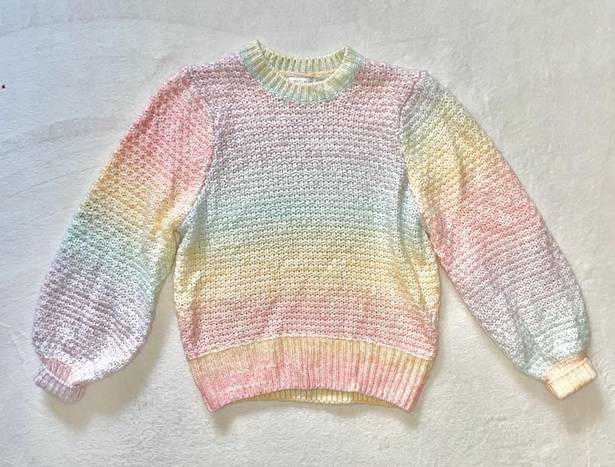 Vestique NWOT  Rainbow Knit Sweater size Small