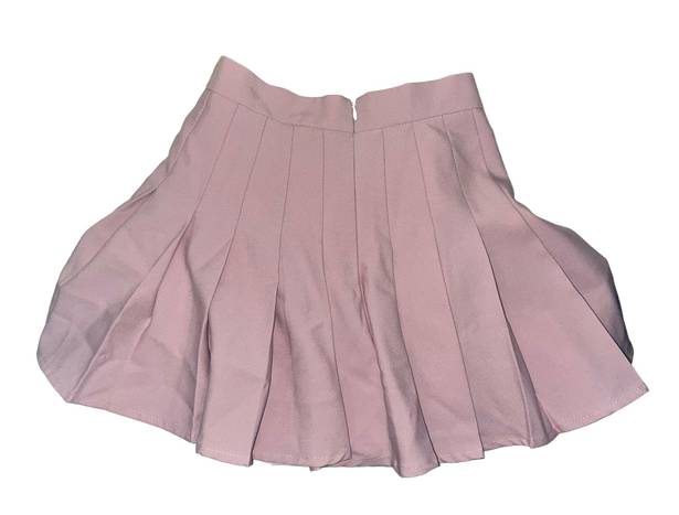 Pink Pleated Skirt