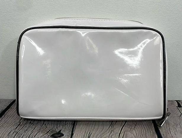 Saint Laurent Yves  Make Up Bag White small