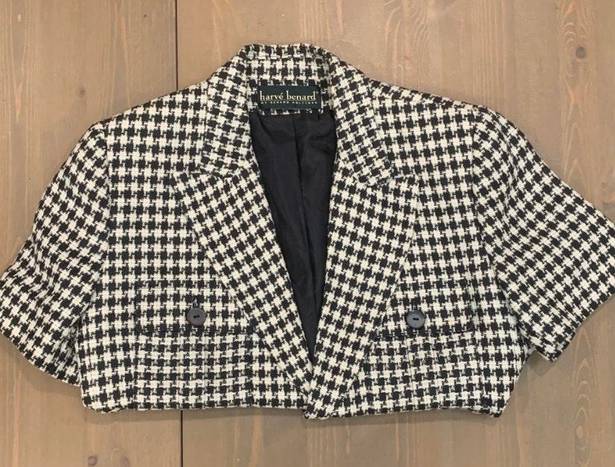 Harvé Benard Vintage Houndstooth Blazer