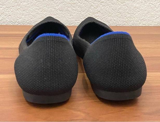 Rothy's ROTHY’S The Point in Solid Black Ballet Flat Shoes Sustainable Knit Flats Size 8