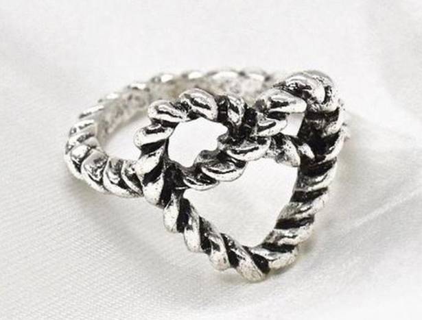 Twisted  Heart Ring