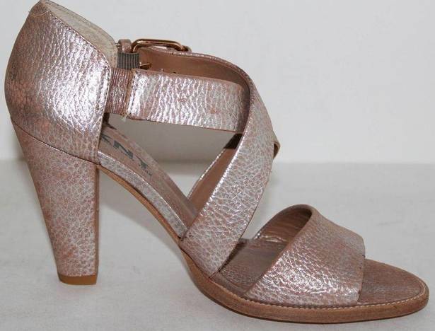 DKNY  Harlow Henna Pink Leather Open Toe Heel 6.5 M