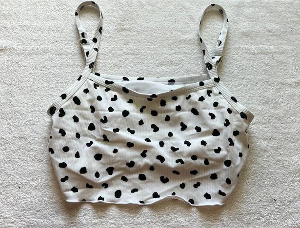 No Bo  Polka dotted Bikini Top