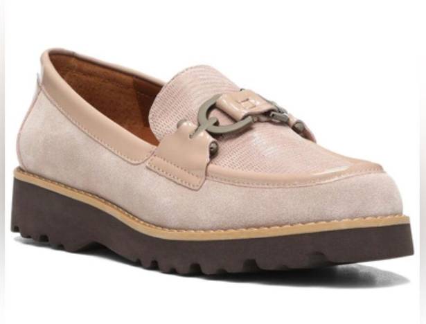 Donald Pliner  Clio Slip-on Chunky Loafer Calf Suede Blush Size 12 NEW (Sold Out)