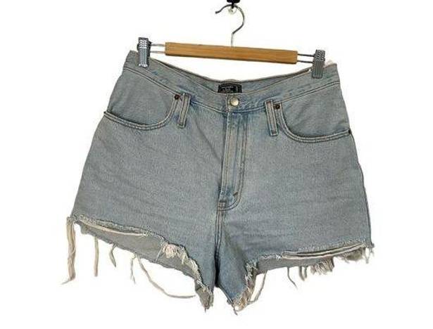 Abercrombie & Fitch  Women's Natural Rise Denim Jeans Shorts Raw Hem sz. 31