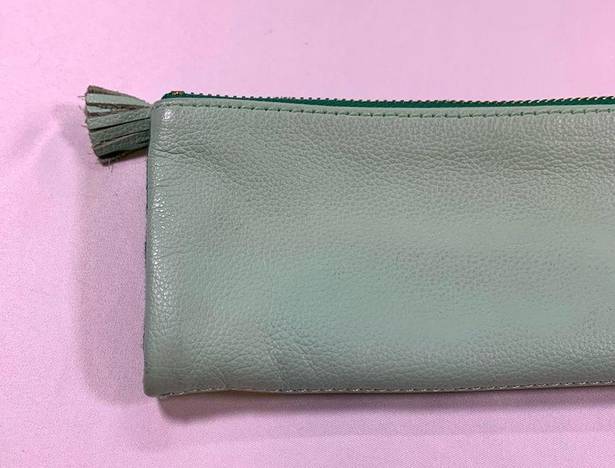 Anthropologie  Creme de la Creme Mint Zippered Pouch