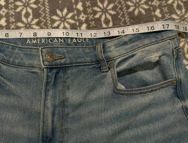 American Eagle Stretch Ripped Mom Jean High Rise 3369 Size 16