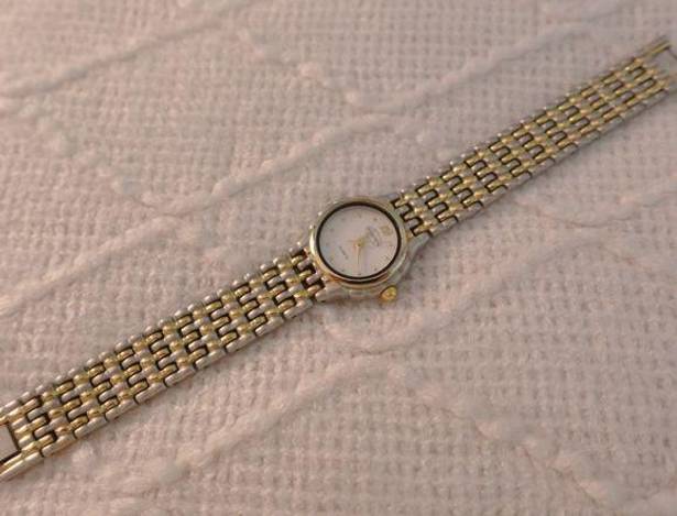 Vintage Twotone Quartz Link Watch