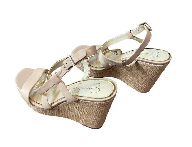 Jessica Simpson  Salona Strappy Wedge Sandals Sz 9 NWOT