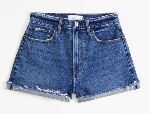 Abercrombie & Fitch Curve Love High Rise Mom Shorts