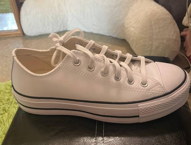 Converse White Platform