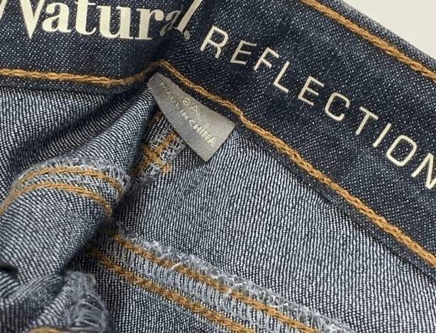 Natural Reflections  Womens Denim Jeans Skinny Mid Rise Dark Wash Size 28