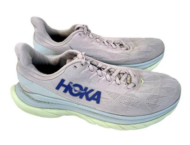 Hoka  One One Mach 4 Lavendar Womens Sz 9.5 Running Trail Athletic Shoe Sneaker