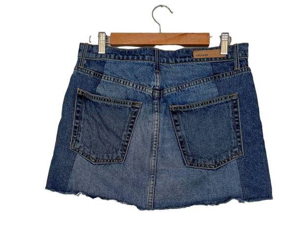 GRLFRND Claudia button fly denim skirt size 25