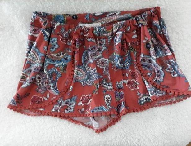 Eye Candy  multicolored paisley shorts