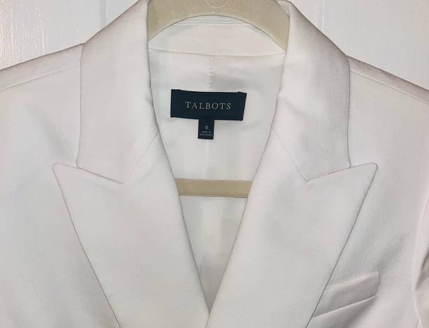 Talbots NWOT  White Suit Jacket