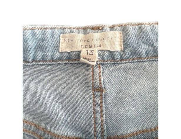 New York Laundry  Vintage High Rise Light Wash Womens Denim Shorts size 13