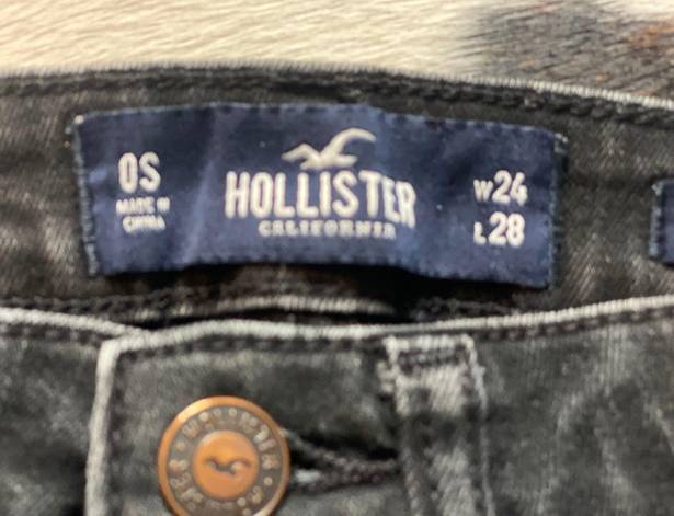 Hollister Black Ripped Demin Jeans