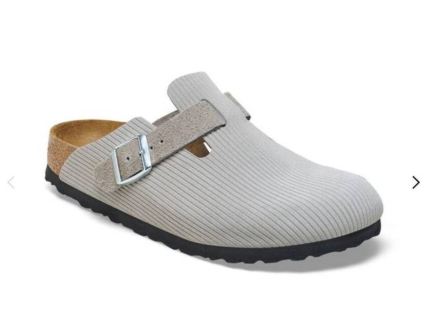 Birkenstock Boston Suede Embossed Clogs