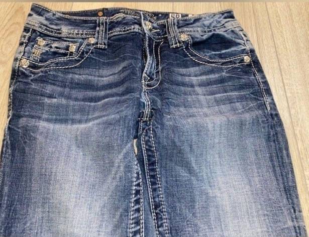 Miss Me  jeans cuffed capri cropped blue denim