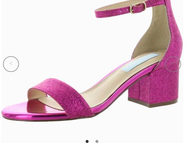 Betsey Johnson Betsy Johnson Fuscia Glitter Sandals