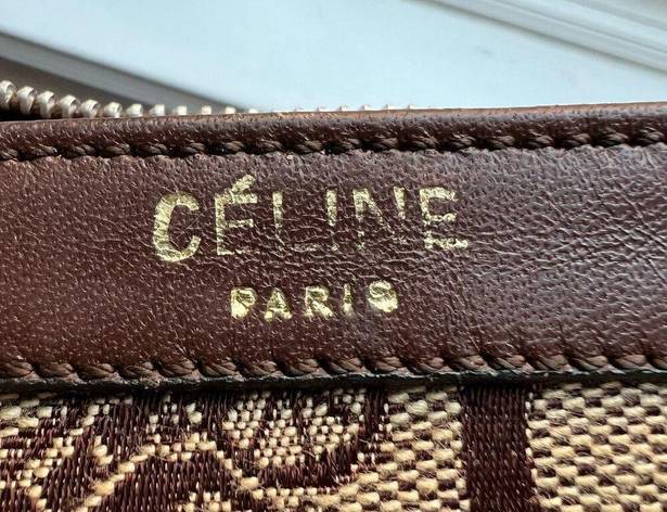 CELINE  Horsebit Carriage Brown Leather Shoulder Bag