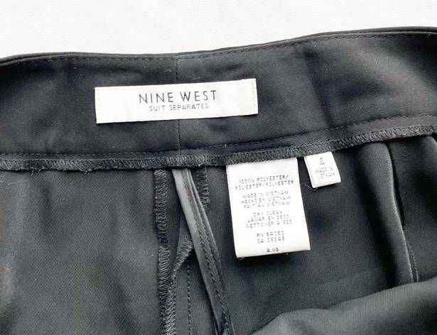 Nine West Black Wide Leg High West Trousers Size 4